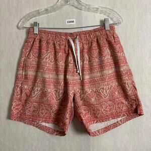 BEAR BOTTOM Men's Size Medium 5.5" Inseam Printed Mesh Lined Swim Shorts